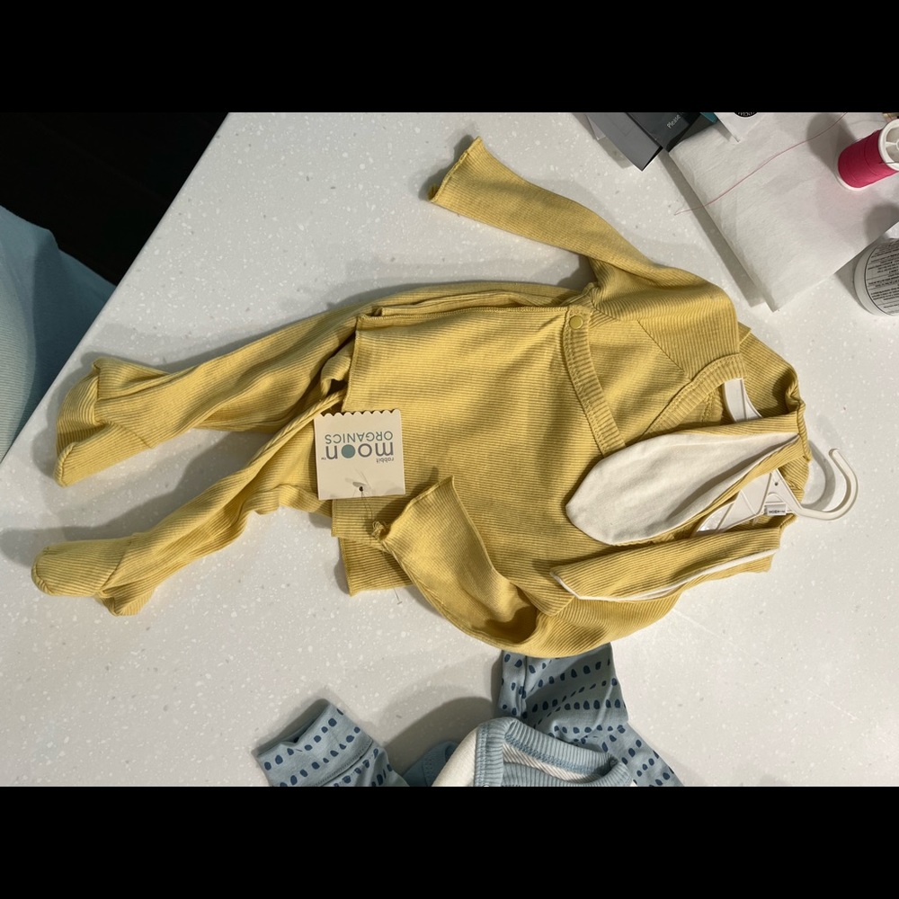 Rabbit moon tahari and Hudson baby 3-6 months outfits